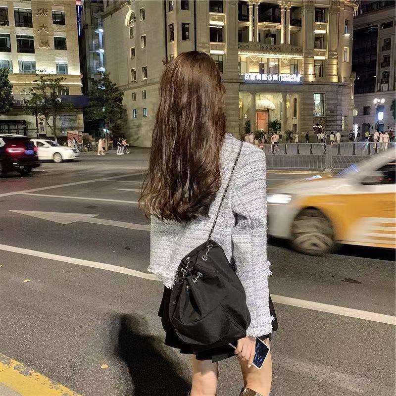 French small perfume jacket in spring and autumn 2024 new style temperament tassel chic short sleeved top for women