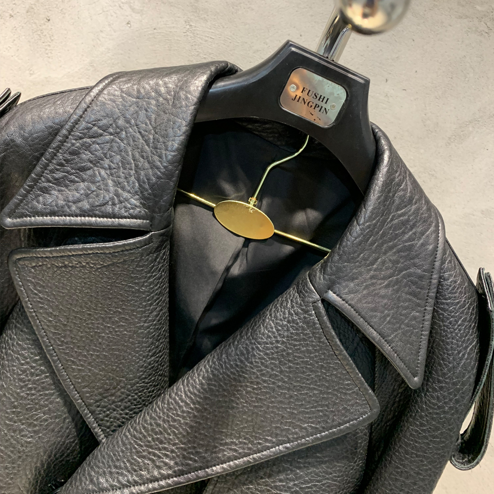 Women Jackets Short Windbreak Design Genuine Grained Sheep Leather Coats Lady