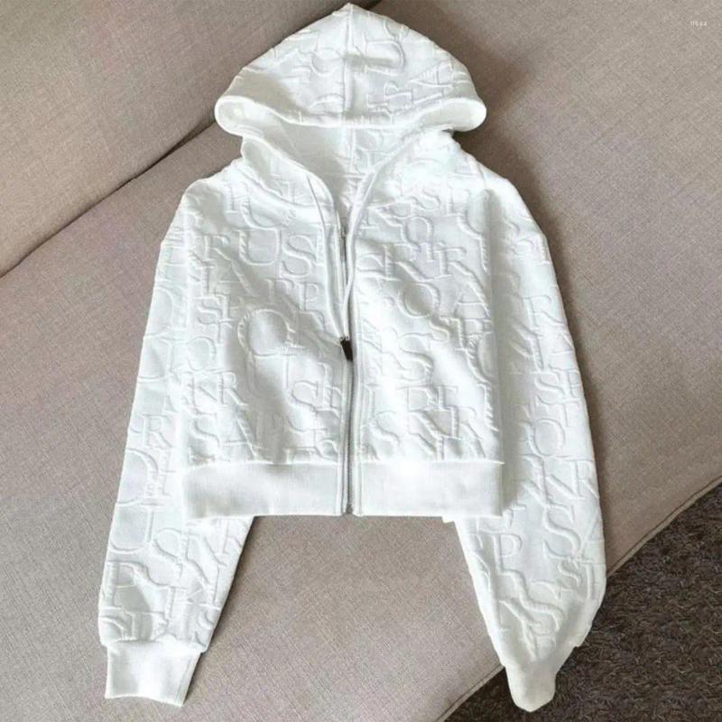 Women's Tracksuits 2 Pcs/Set Women Hoodie Shorts Suit Hooded Zip-up Long Sleeves Solid Color Short Coat Elastic High Waist Trousers Sport