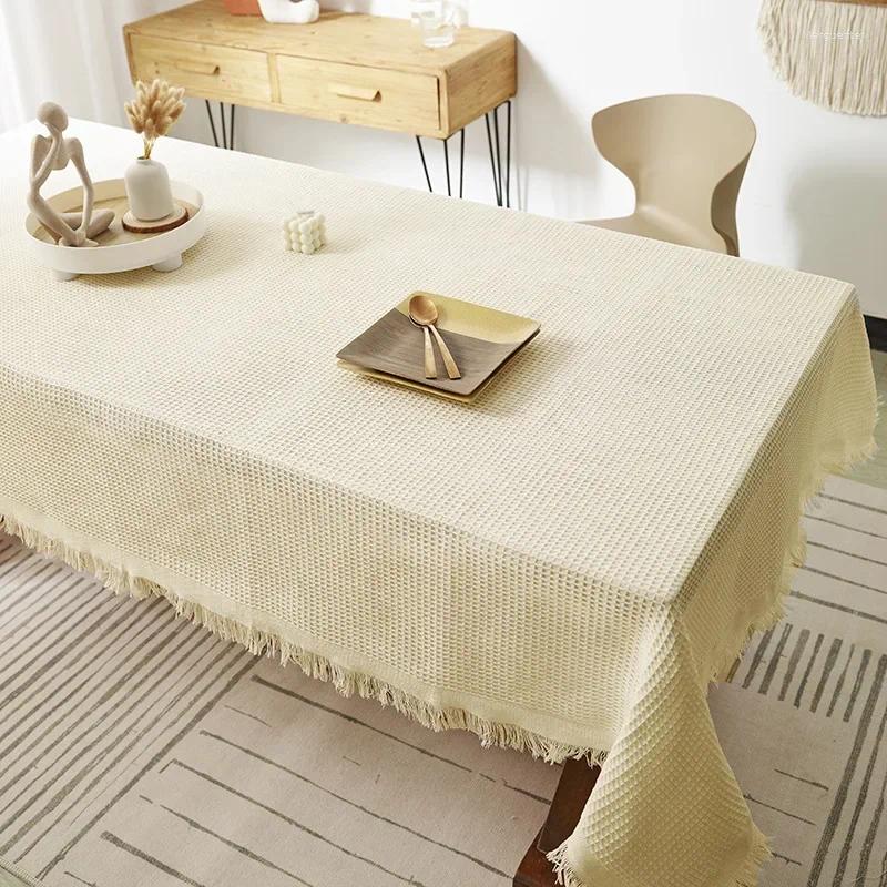 Table Cloth LXS22 2024 Tablecloth Pure Cotton Satin Pattern Rectangular Restaurant