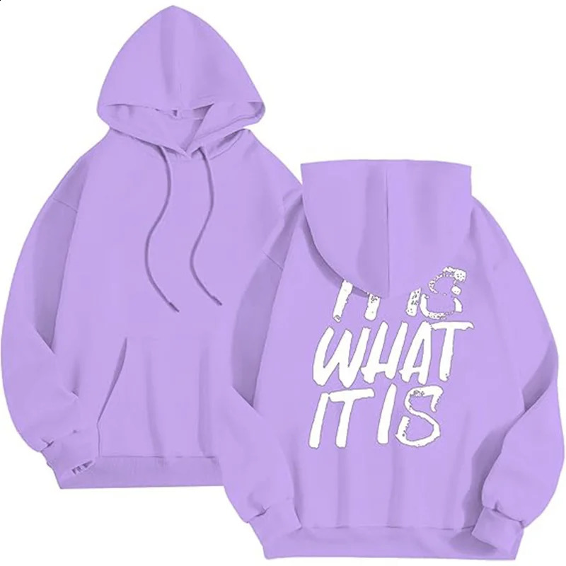 Funny Saying Of It Is What For People Pullover Hoodie 240910