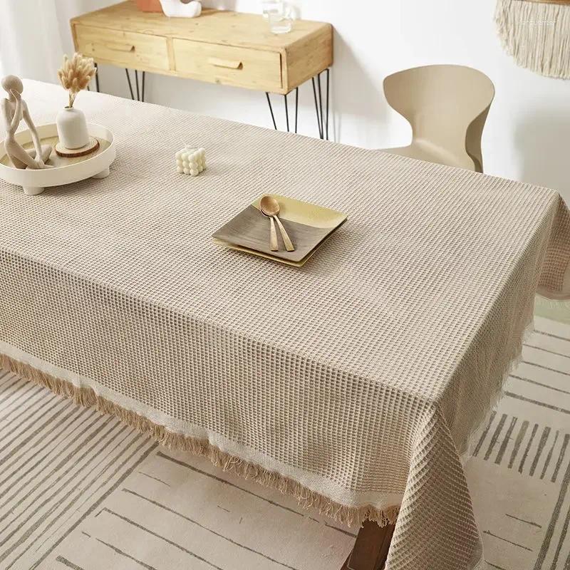 Table Cloth LXS22 2024 Tablecloth Pure Cotton Satin Pattern Rectangular Restaurant