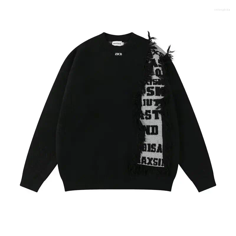 Men's Sweaters Hong Kong Style Lazy Coat Japanese Design Knitted Sweater Winter Mens Trendy Loose Autumn Thick Ins Clothing
