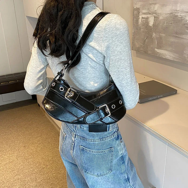 Y2k Satchels Spicy Purses for Girls Wallets Scorching Styling PU Leather Chic Hobo Bag Clutch Tote Shoulder Bags Women 2024 240914