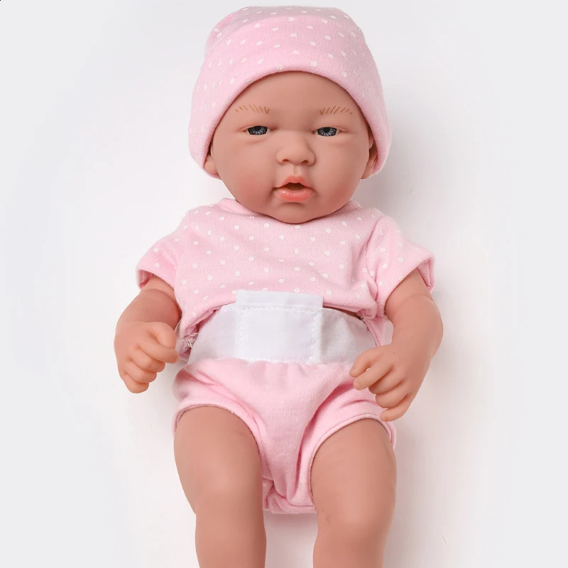 35CM 14inch Baby Dolls Cute Soft Silicone Baby Reborn Baby Doll Toys For Children Girls Gifts Lifelike Full Body Girl Dolls 240913