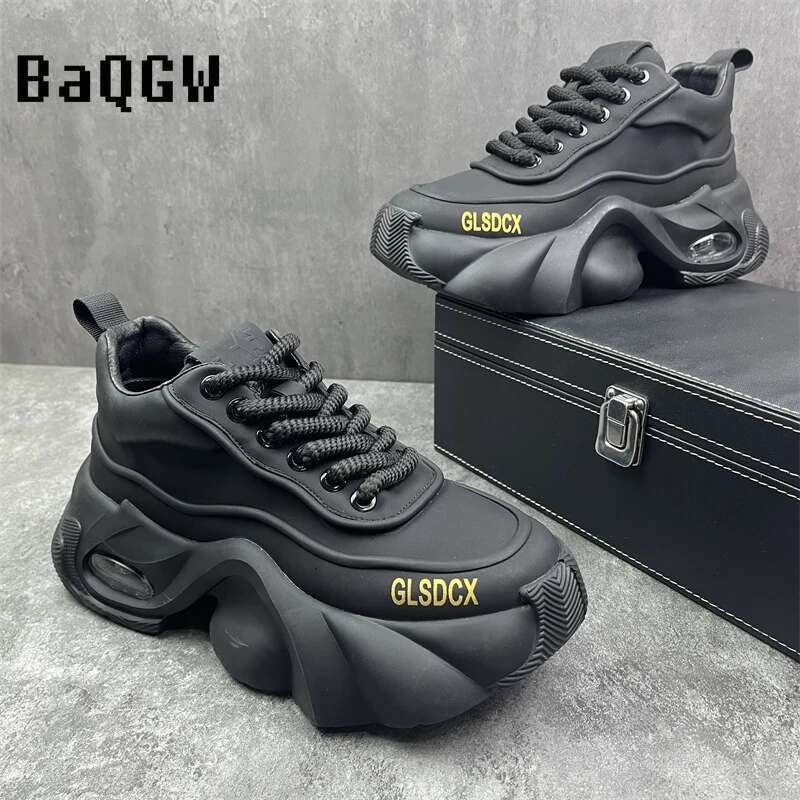 Designer Style Men Autumn Winter Comfortable Men's Thick Platform Sneakers Fashion Casual Shoes Sports Trainers Tenis free shipping shoes