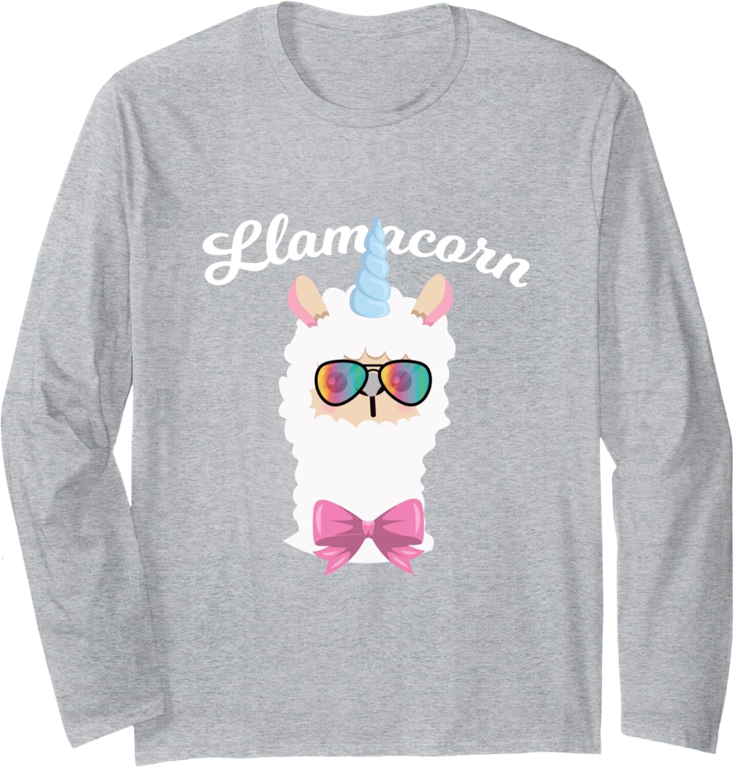 Long Sleeve Shirts for Men sweatshirt Llamacorn Animal Lover Funny Llama Unicorn Gift Long Sleeve Tee Streetwear Casual tops clothes