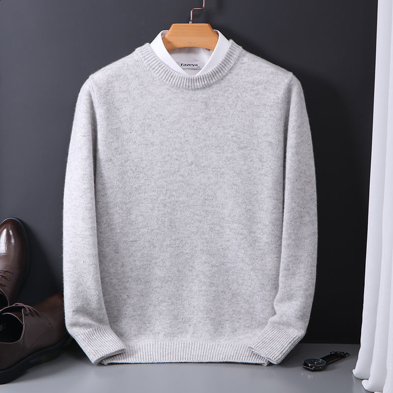 Mens Cashmere Jumpers Oversize Sweater Mens Soft Wool Blend Knit Jumper for Men Full Slve Lightweight Cashmere Sweater Men Sale Ideal for Layering L25
