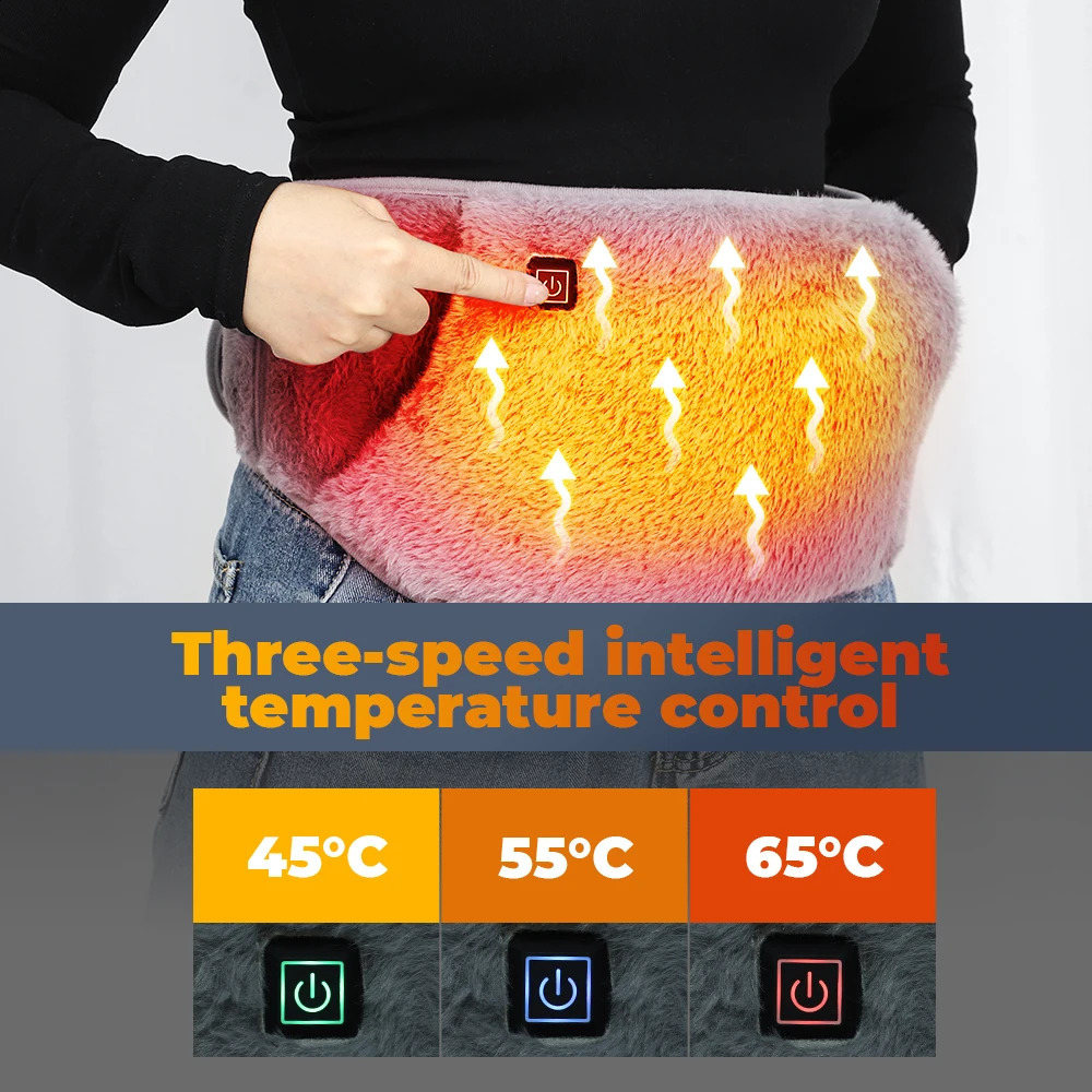 Multi functional Uterus heating belt electric waist cold protection graphene heating relieves muscle pain winter USB charging 240914