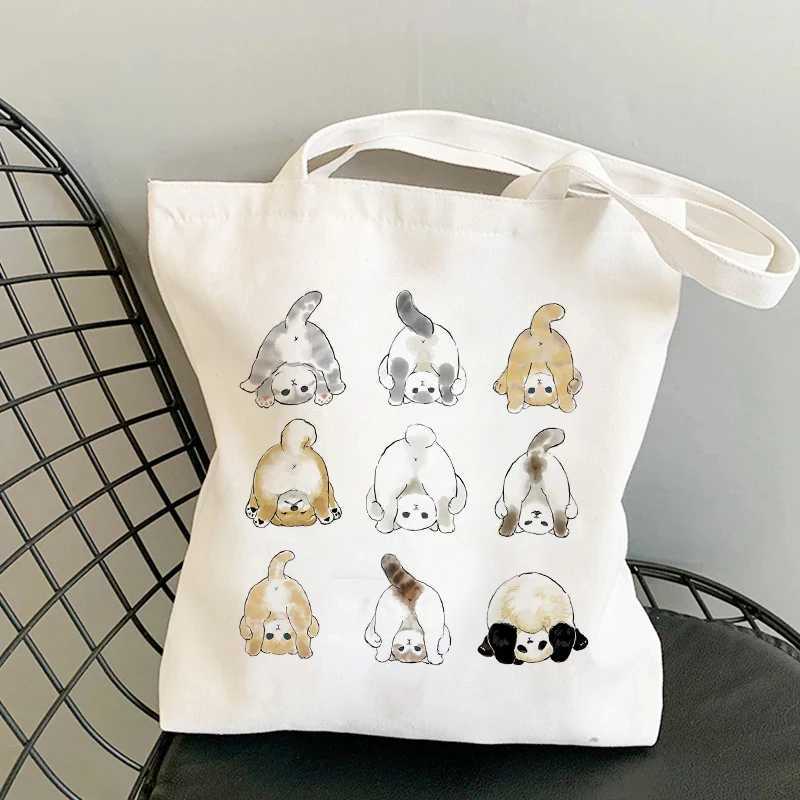 Shoulder Bags for Girls FAshion Shopper Bag KAWaii Cute Animal Bags Shopping Bag Canvas Bags Tote Bag Handbags Casual Girl Z250224
