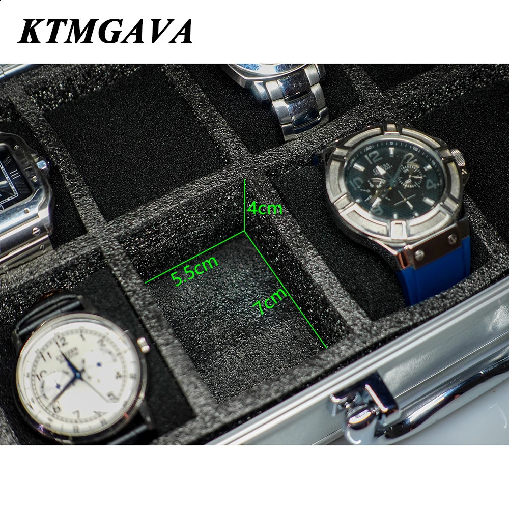 1018 Girls y High Quality Watch Box Aluminum Alloy Product Pattern Storage Clock Series Gift 240912