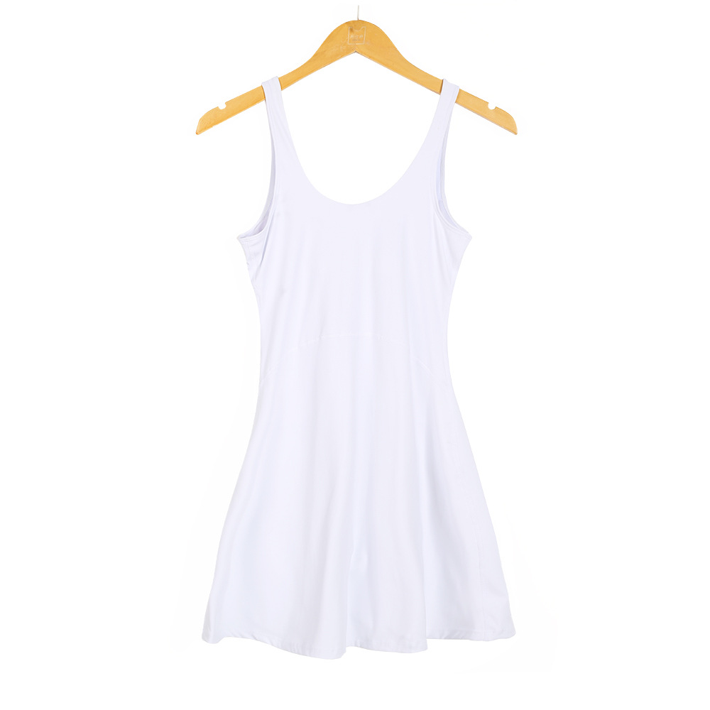 2025--Sports Skirt for Women Yoga Fiess Dress Sportwear Braces skirt Sleeveless Training Athletic Gym Clothes Frock