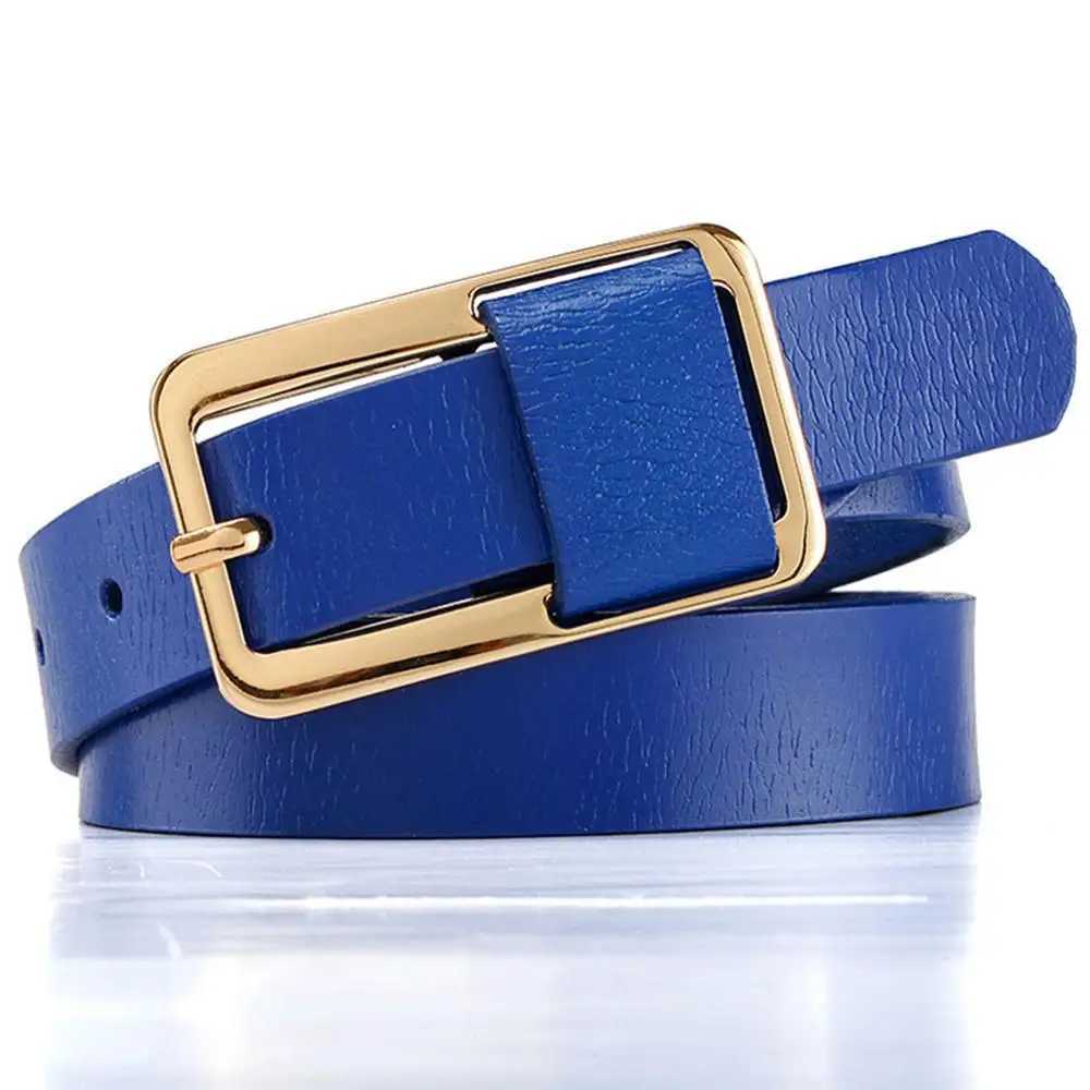 Belts Fashionable and personalized green belt simple narrow belt decorative leather belt womens accessories FCO143 J240913