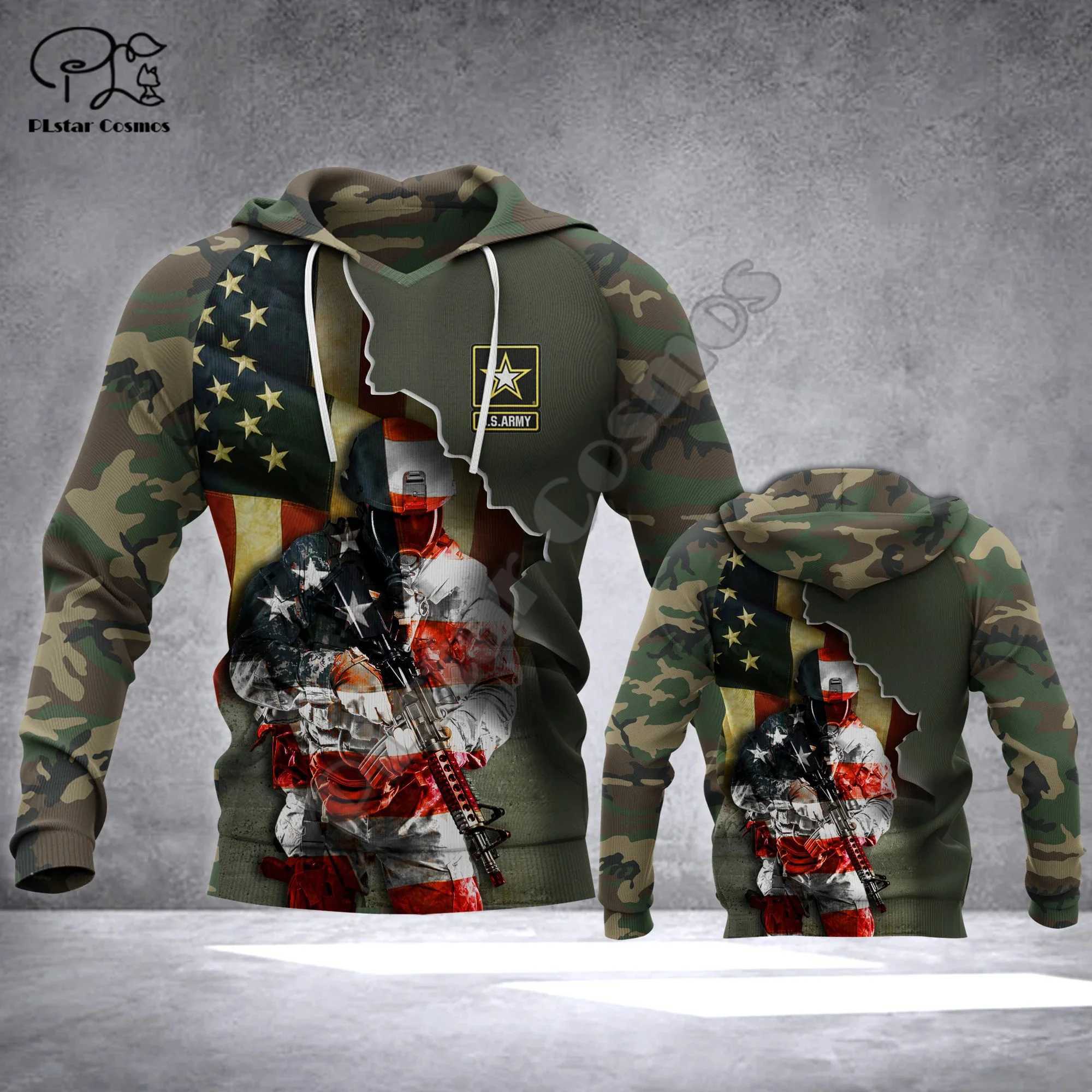 Tactical hoodie Newest USA Poland Australia British Military Army Soldier Veteran Camo Pullover 3DPrint Men/Women Streetwear Jacket Hoodies A1 M240918