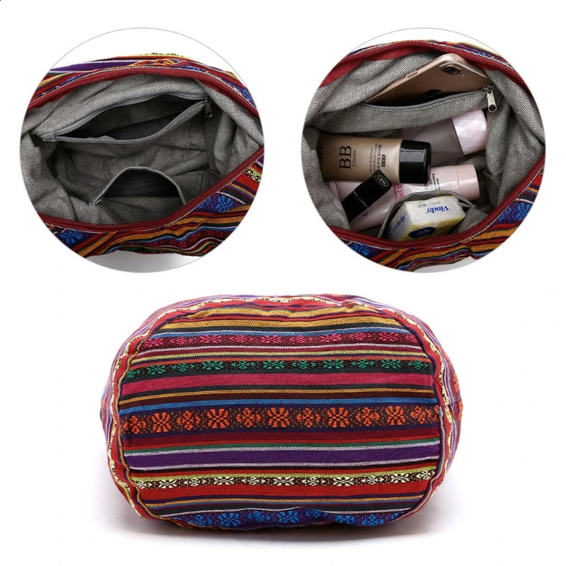 Womens hippie shoulder bag edge large wallet ethnic handbag travel bag 240918