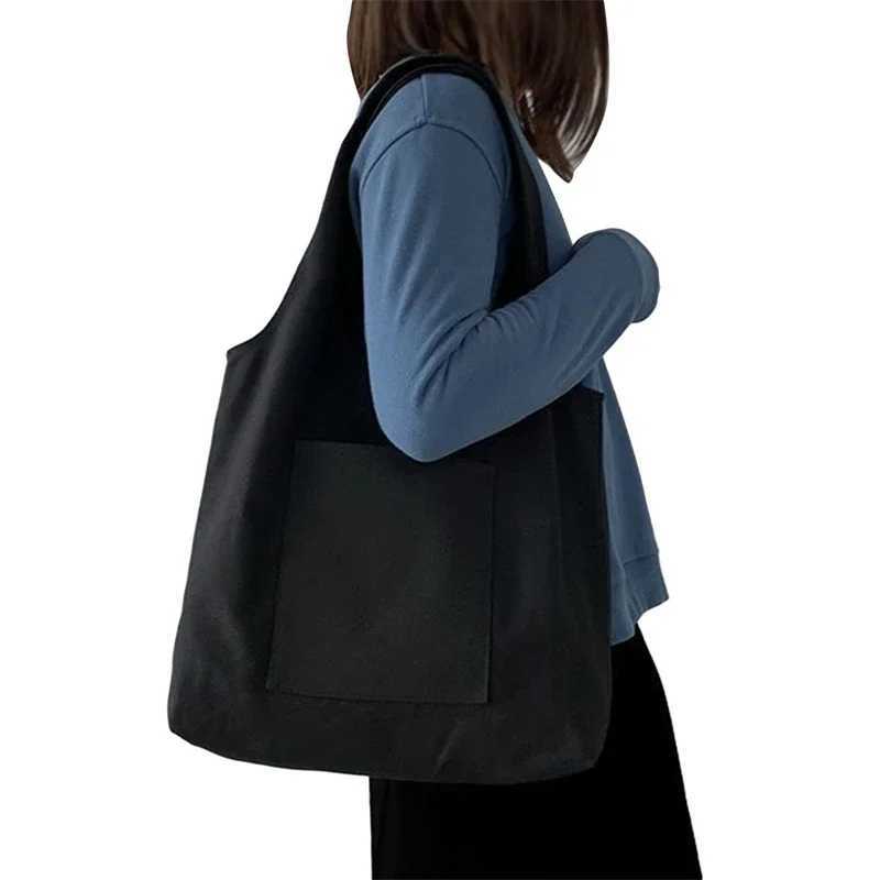 Canvas Bag For Women New Casual Shoulder Bags Shopper Girls Handbags Eco Environmental Storage Tote Z250224