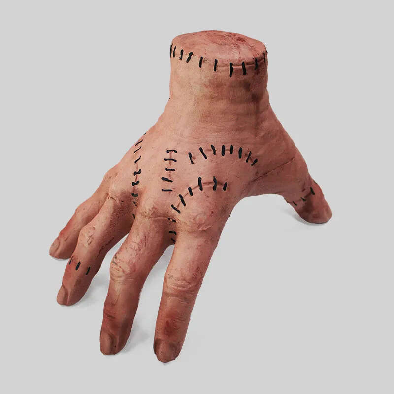 Props Horror Trick Halloween 1Pcs Party Or Treat Broken Hand Adams Family Latex Palm Statue Home Decor Desktop Crafts 7
