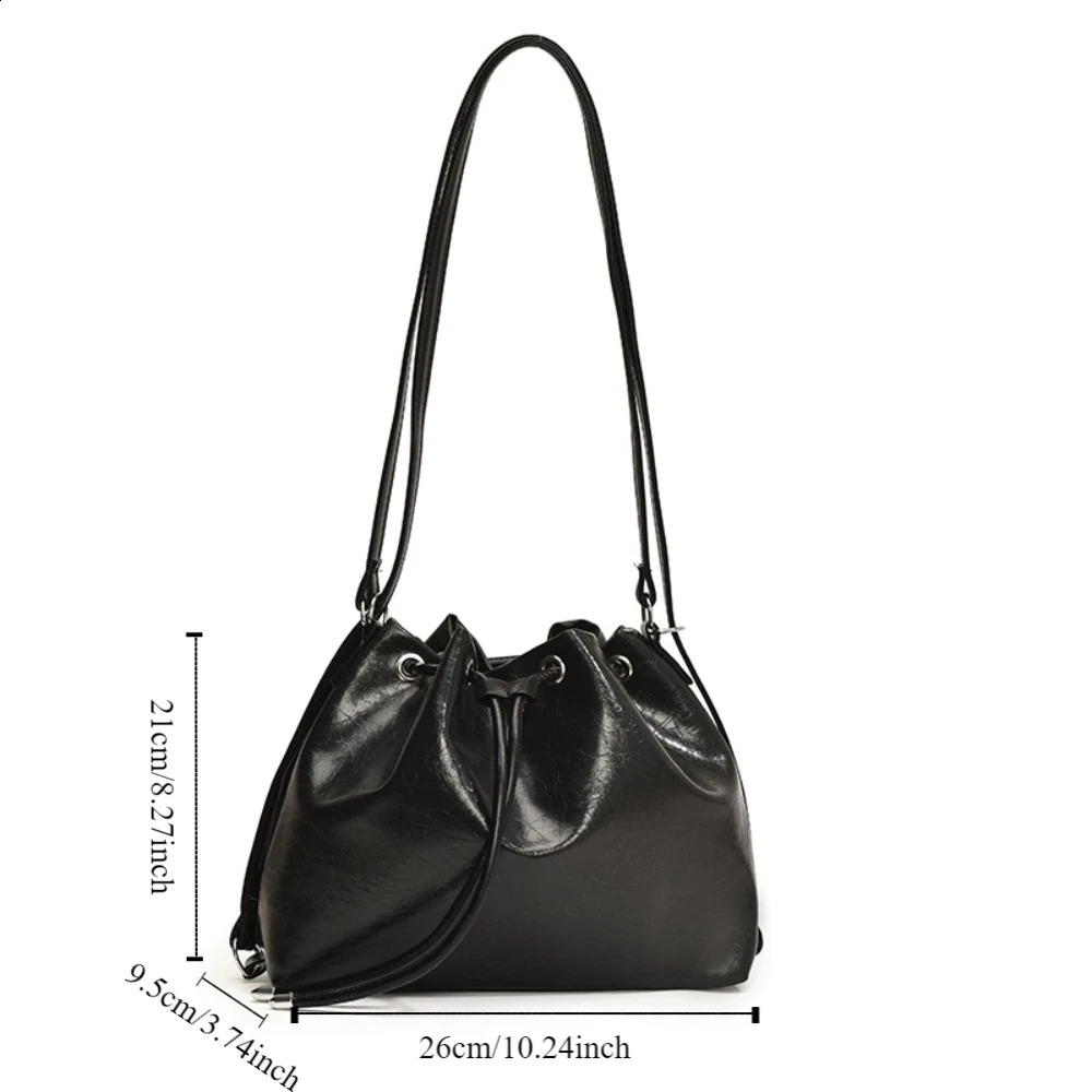 Sweet PU backpack brown small bag solid color shoulder bag Korean style large capacity retro student backpack 240918