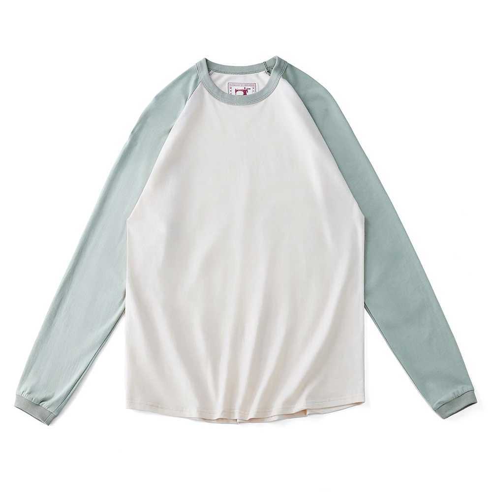 Amekaji Vintage Long Sleeve T Shirt Men Women Spring Autumn New Round Neck Raglan Sleeve T-shirt Retro Casual Bottoming Top Tees Z240918