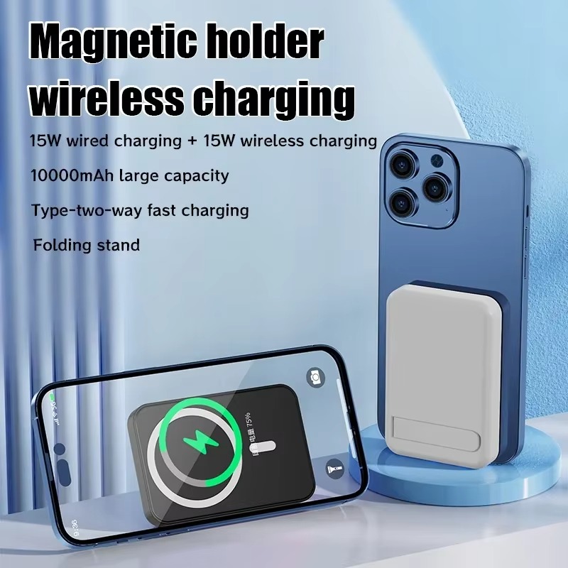 Magnetic Power Bank 10000mAh Mini Magnetic Wireless Fast Charge Auto-wake For iPhone 15 14 13 12 Pro Max Magnetic Powerbank Portable Charger External 