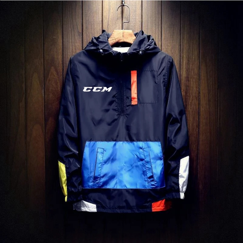 CCM High Quality Spring Autumn Bomber Jacket Men Casual Solid Windbreaker Zipper Thin Hooded Coat Outwear Male Plus Size 7XL 240911