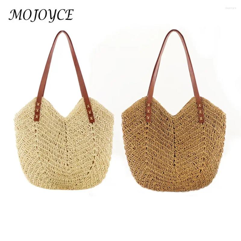 2025 NEW Drawstring Fashion Women Straw Handbag Hand Woven Shoulder Bag Travel Beach Hollow Totes Casual Handbags For zhanyishengli