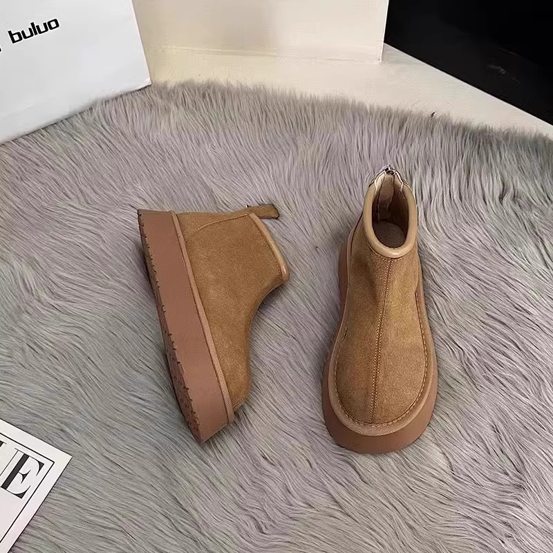 2024 Women's Retro Thick Sole Boots - Versatile & Soft Soled b2a2