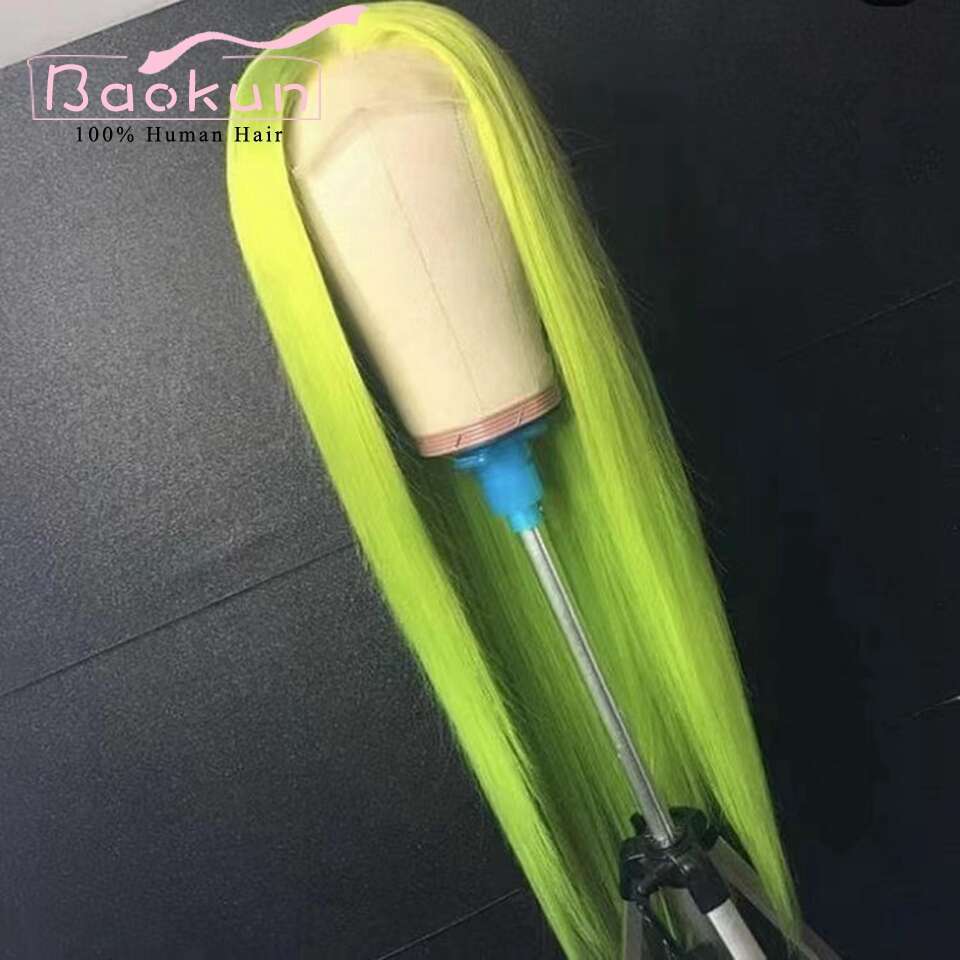 Pre Plucked Ombre Yellow Glueless Blonde 613 Hd Frontal Wig 13X6 13X4 Straight Lace Front Wigs Human Hair