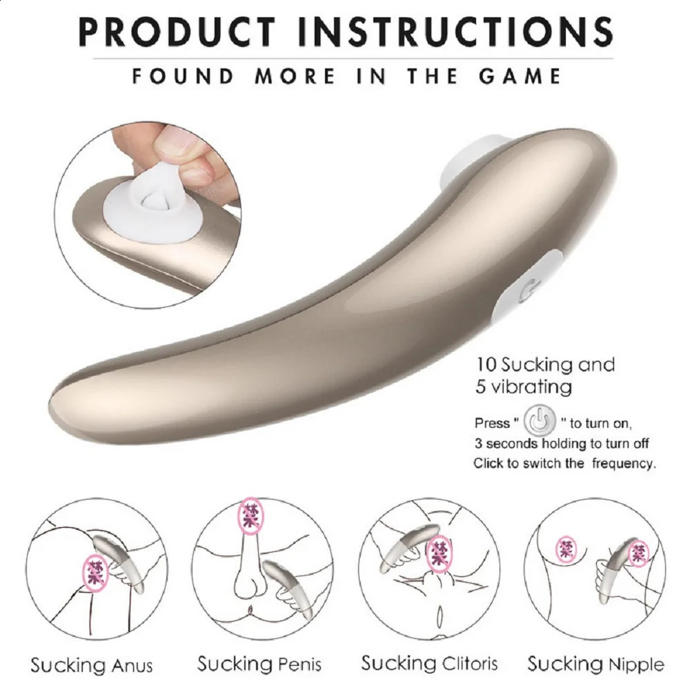 2 In 1 Waterproof 10 Suction Modes Vibrator Stimulate Anus G-spot Nipple Clitoris Vacuum Cleaner USB Charging Dildo Sex Toys 240914