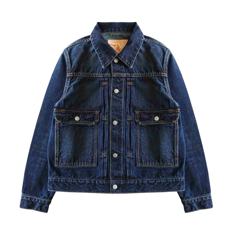 Sauce Zhan Mans Seedge Denim For Spring And Autumn Jeans Jacket Men Loose Fit Rainbow Fabric 14.5 Oz