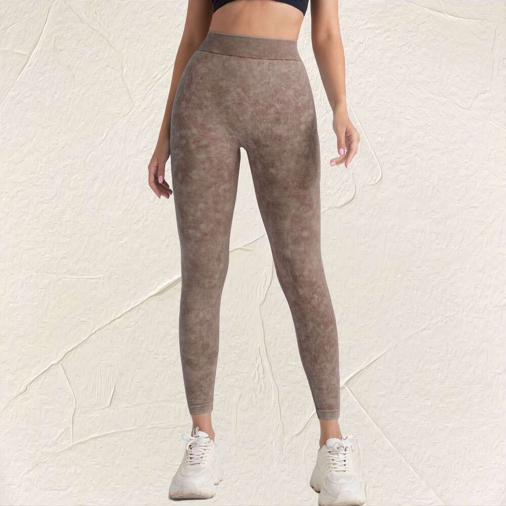 Cross border Peach Butt Lifting Seamless Yoga Pants for Women, Elastic High Waist Fitness Pants, Outdoor Running Tight Sports Pants