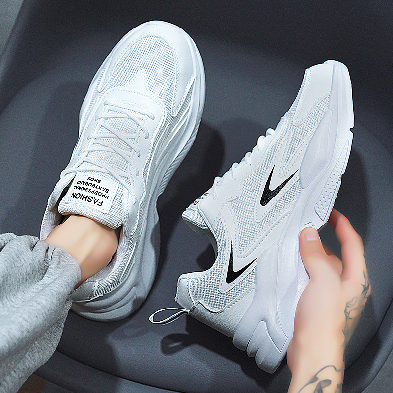 Men Sports Shoes Breathable Casual Style Simple Design Running Shoes Trendy Sneakers Free shipping