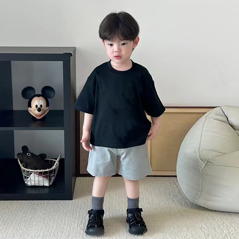 kids t-shirts boys custom pattern girls short sleeves 180g cotton t shirt children summer tees baby tops white black casual top tee kids clothes fashi