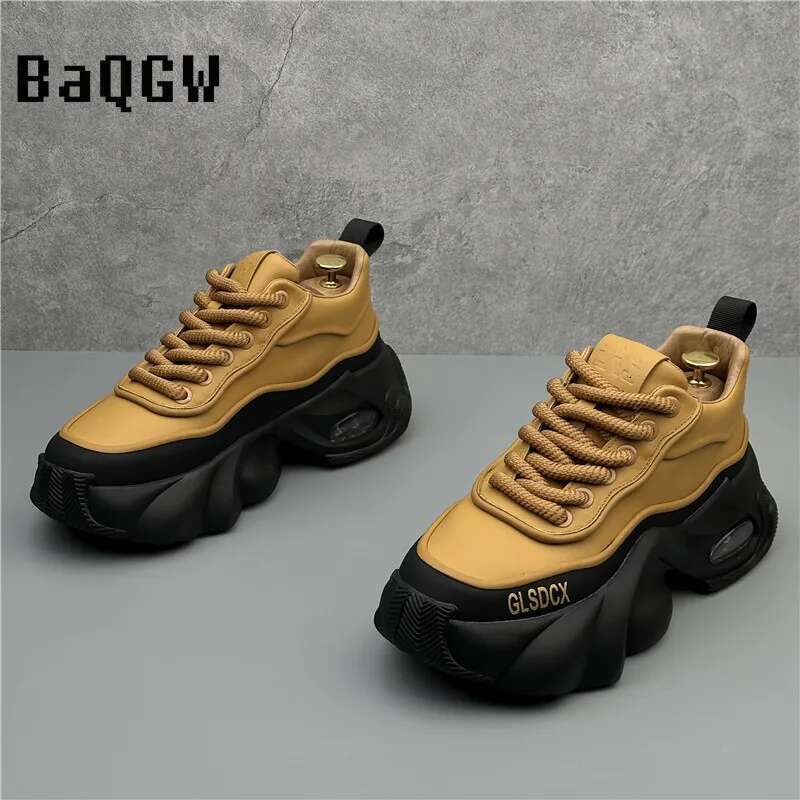 Designer Style Men Autumn Winter Comfortable Men's Thick Platform Sneakers Fashion Casual Shoes Sports Trainers Tenis free shipping shoes