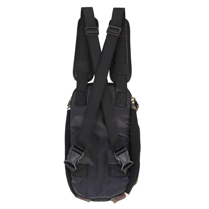 Halloween New pet bag camouflage canvas dog chest bag cat four corner bag teddy bear outdoor pet backpack