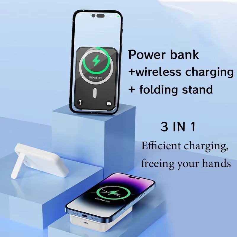 Magnetic Power Bank 10000mAh Mini Magnetic Wireless Fast Charge Auto-wake For iPhone 15 14 13 12 Pro Max Magnetic Powerbank Portable Charger External 