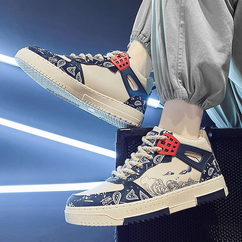 Men's high fashion seasonal board fashionable casual and comfortable sports free shipping shoes