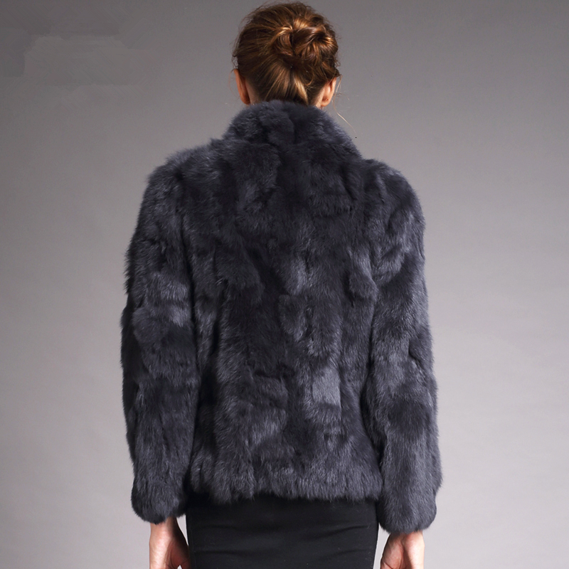 Natural Rabbit Coat Women Winter Jacket Real Leather And Fur Promotion Women's Clothing Female Outerwears With 2023 Cold