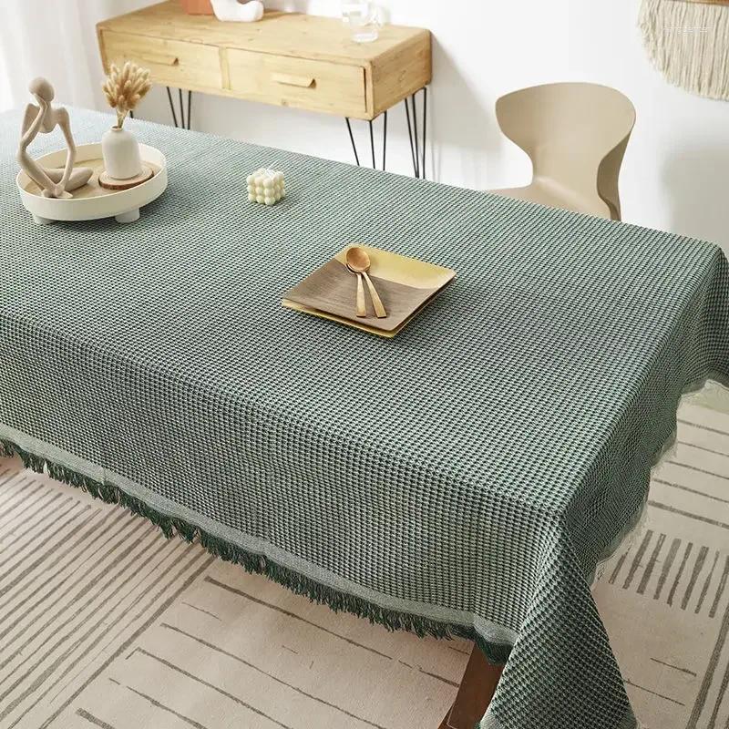 Table Cloth LXS22 2024 Tablecloth Pure Cotton Satin Pattern Rectangular Restaurant