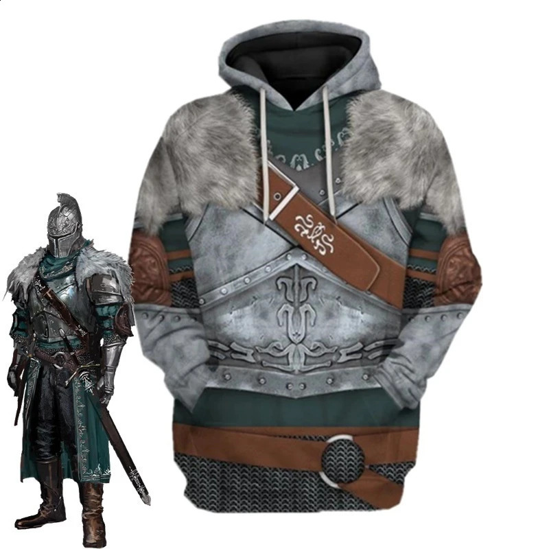 Mens And Womens 3d Printed Game Dark Souls Hoodie Fashion Casual Hooded Sweatshirt Cool Sport Oversized Loose Top 240910