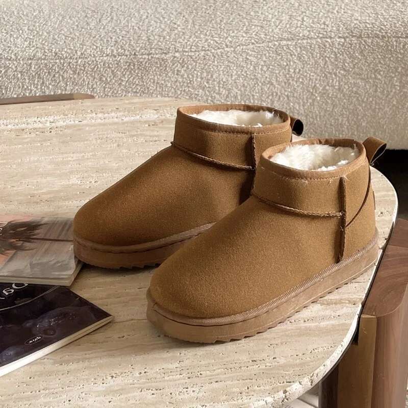 Boots Thick Bottom Height Increase Large Size Snow Boots Women Winter New Shoes Padded Thickened Anti-skid Warm Hundreds of Cotton Shoes