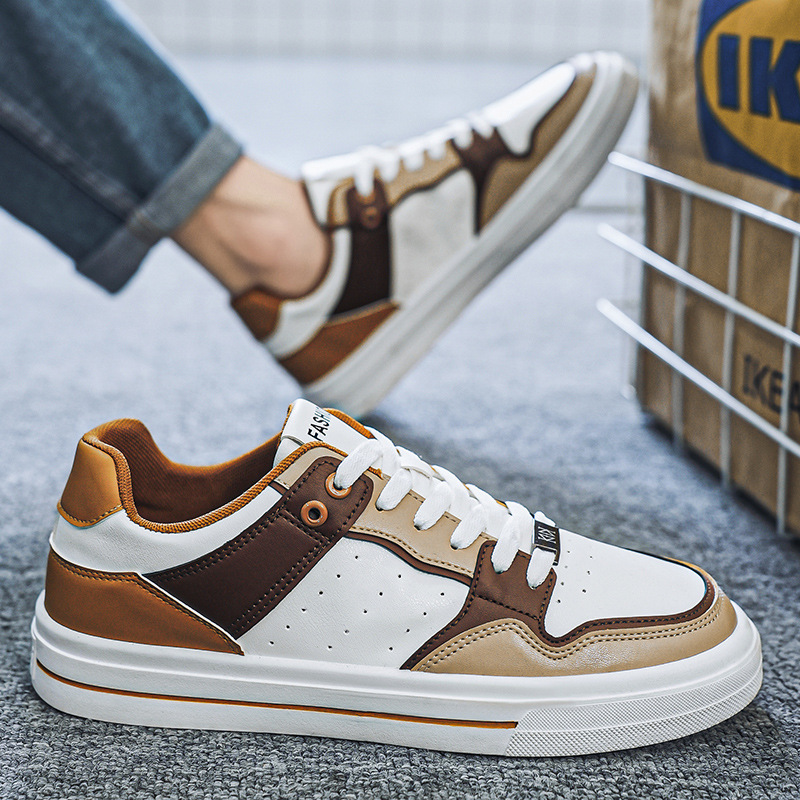 Men Casual Shoes Low Top Breathable Wearable Trendy Versatile Flat Bottom fashion