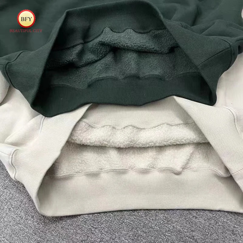 Trend Round Neck FRS Stereoscopic Overlapping Print Thick Fabric Casual Fashion Mens Sweatshirt Pullover 240907