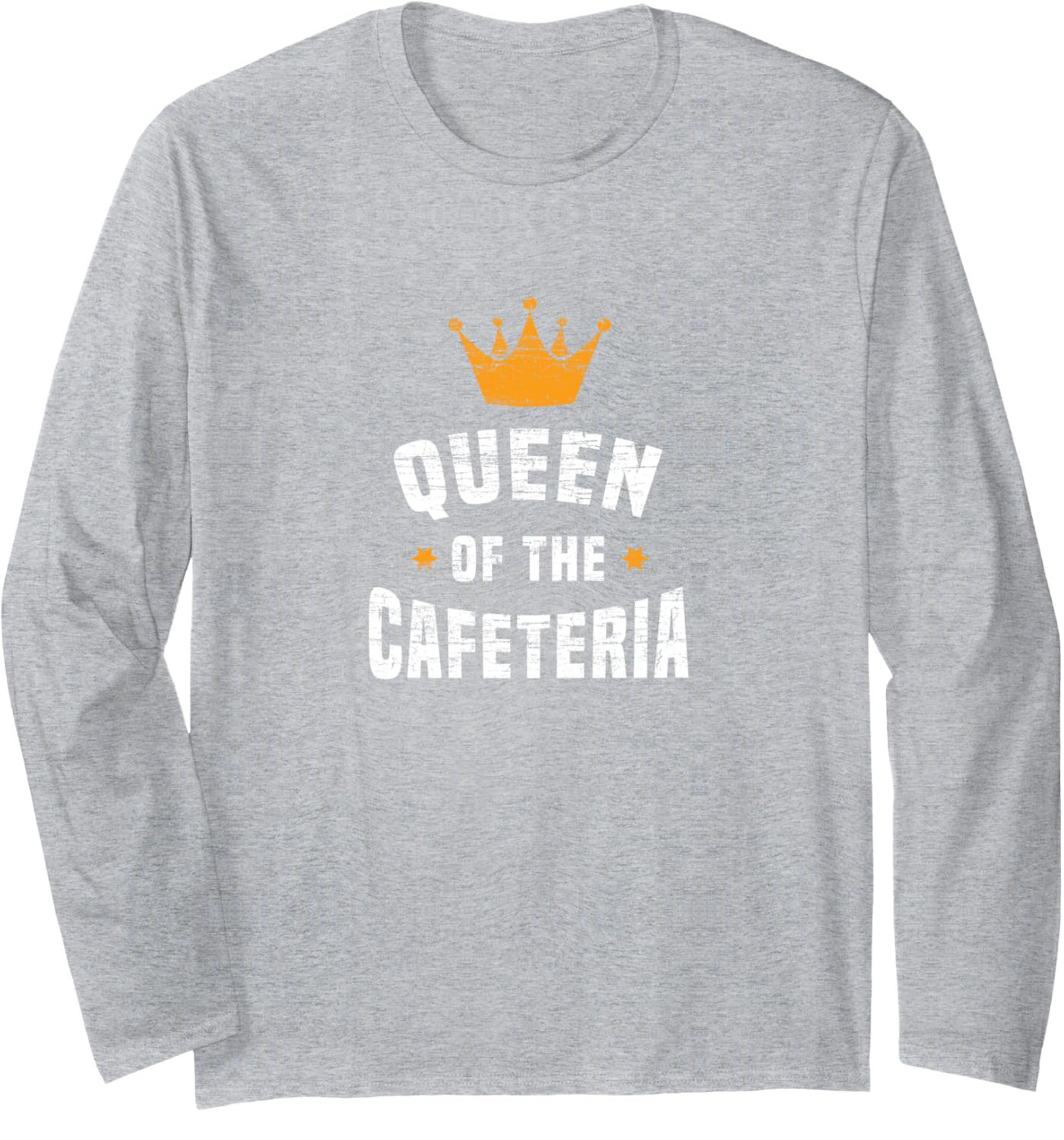 Long Sleeve Shirts for Men sweatshirt Queen Of The Cafeteria Crown School Lunch Lady Gift Long Sleeve Tee Streetwear Casual tops clothes