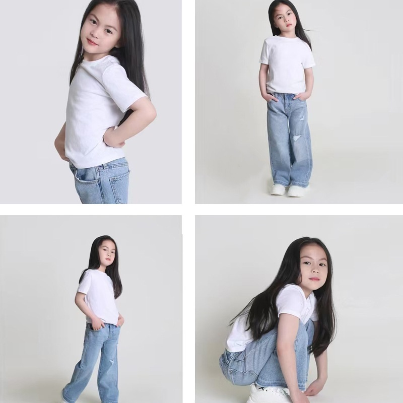 kids t-shirts boys custom pattern girls short sleeves 180g cotton t shirt children summer tees baby tops white black casual top tee kids clothes fashi