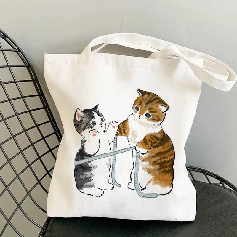 Shoulder Bags for Girls FAshion Shopper Bag KAWaii Cute Animal Bags Shopping Bag Canvas Bags Tote Bag Handbags Casual Girl Z250224
