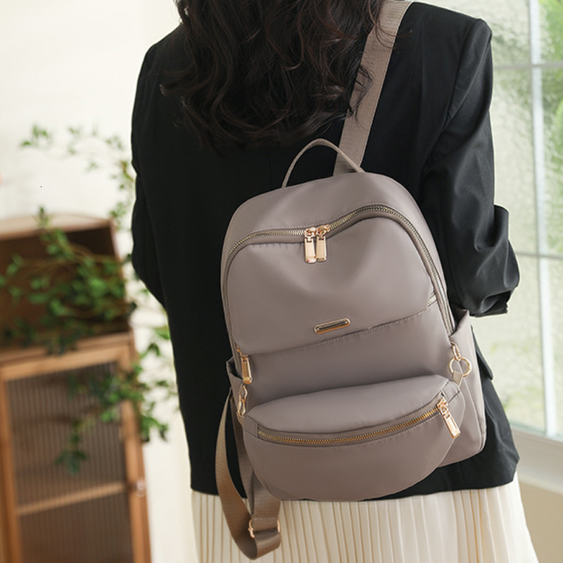 Backpack Purse For Women Oxford Cloth Mother And Child Satchel Handbag With Crossbody Detachable Chest Bag 2 Piece