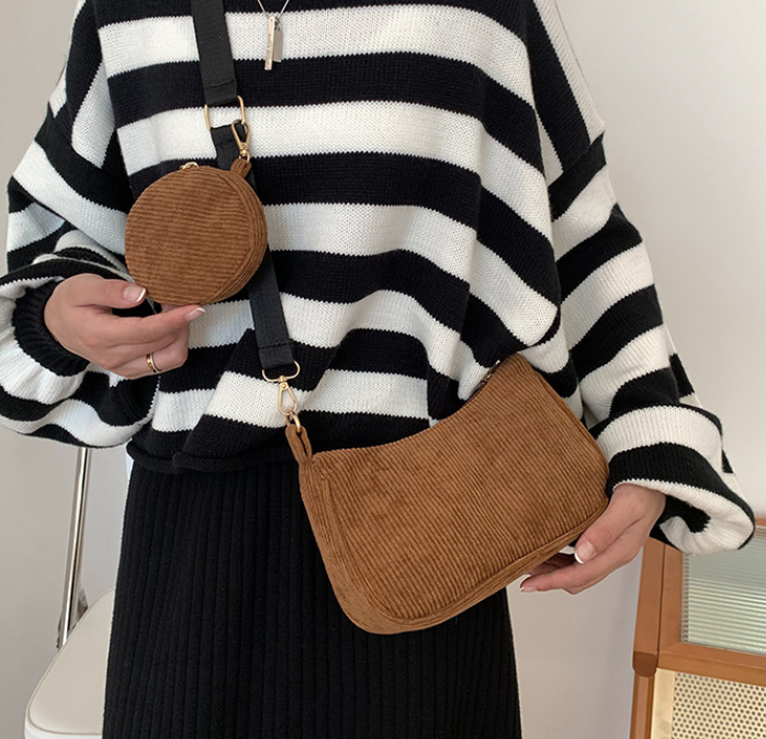 2025 Designer Shoulder Bag Women 3 Vintage Style New Fashion Trendy Solid Color Handbag Free shipping