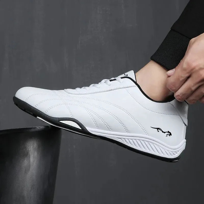 Men Shoes Casual Leather Flats for Man Breathable Daily Walking Sneakers Driving Moccasin Non Slip Formal Leisure Shoes 240909