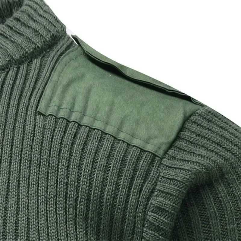 Tactical hoodie Tactical Sweater Men Military Jersey British Army Knitted Pullover Winter Wool Patch Vintage Green O-Neck Knitwear Cold Jersis M240918